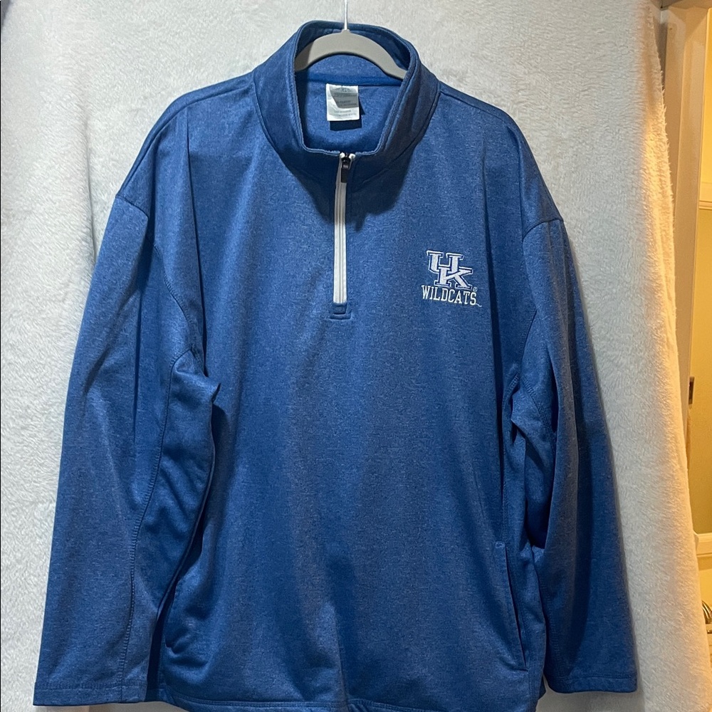 Rivalry Threads Blue Wildcats Zip-Up Sweater